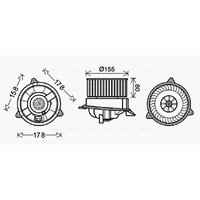 Elektromotor, Innenraumgebläse AVA COOLING FD8495 von Ava Cooling