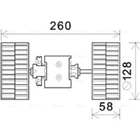 Elektromotor, Innenraumgebläse AVA COOLING MS8645 von Ava Cooling