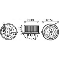 Elektromotor, Innenraumgebläse AVA COOLING VN8342 von Ava Cooling