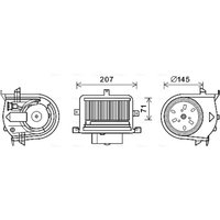 Elektromotor, Innenraumgebläse AVA COOLING VN8350 von Ava Cooling