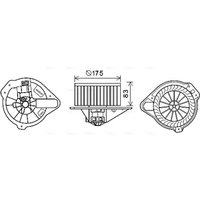 Elektromotor, Innenraumgebläse AVA COOLING VO8182 von Ava Cooling