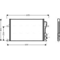 Kondensator, Klimaanlage AVA COOLING FD5259 AVA von Ava Cooling