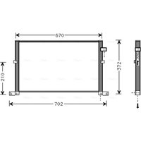 Kondensator, Klimaanlage AVA COOLING FD5334 AVA von Ava Cooling