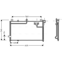 Kondensator, Klimaanlage AVA COOLING MZ5125 AVA Kondensator, Klimaanlage AVA COOLING MZ5125 AVA von Ava Cooling