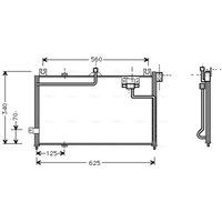 Kondensator, Klimaanlage AVA COOLING MZ5125 AVA von Ava Cooling