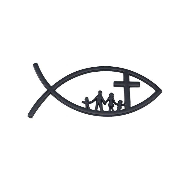 3D Autofisch Aufkleber Aufkleber Automobilfischabzeichen Christliche Fisch Embleme Aufkleber Für Autofenster Stoßfänger von Avejjbaey