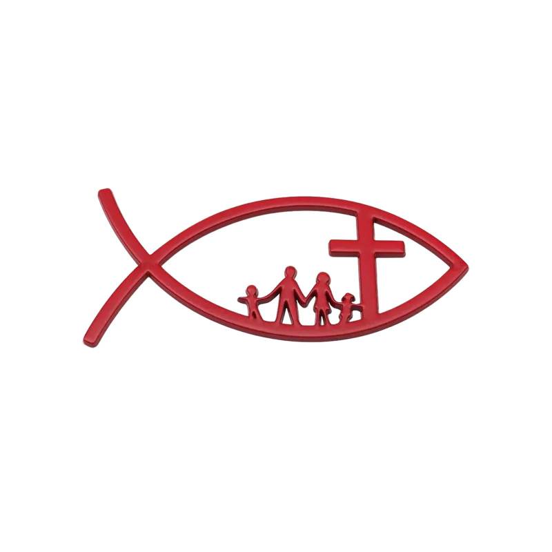 3D Autofisch Aufkleber Aufkleber Automobilfischabzeichen Christliche Fisch Embleme Aufkleber Für Autofenster Stoßfänger von Avejjbaey