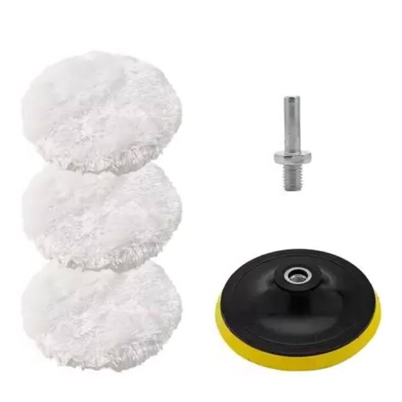 Avejjbaey 5pcs Car Polishing Pads Woll Designs Wollpolierkissen Upgrades Für Effiziente Kratzerentfernung Und Farbwiederherstellung von Avejjbaey