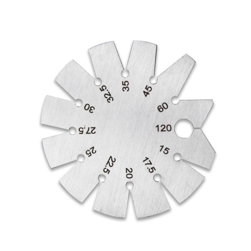 Avejjbaey Winkelmesser Metallbearbeitungsschraubengewinde Tragbare Edelstahl Schneidwinkel Gage Messinstrument von Avejjbaey