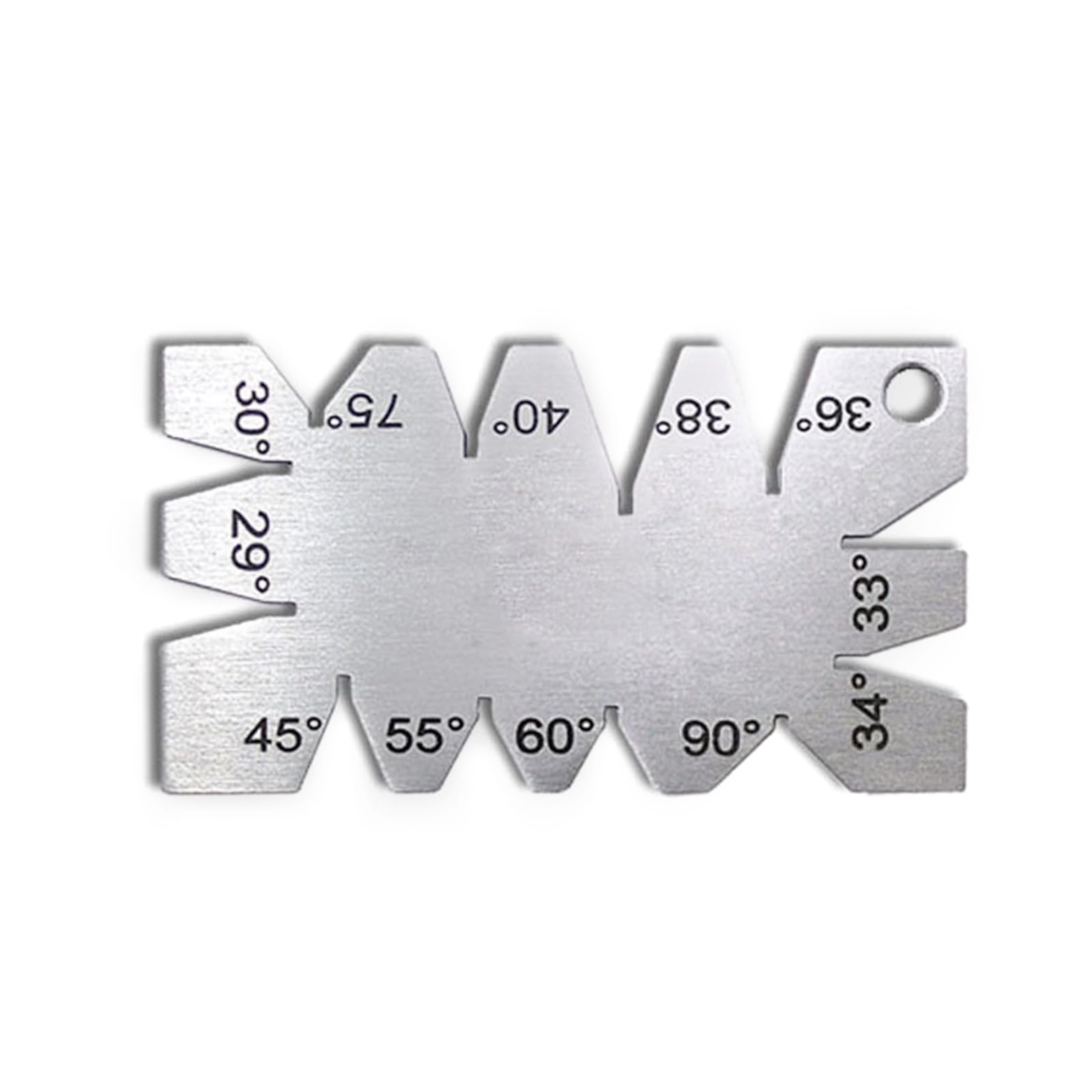 Avejjbaey Winkelmesser Metallbearbeitungsschraubengewinde Tragbare Edelstahl Schneidwinkel Gage Messinstrument Avejjbaey Winkelmesser Metallbearbeitungsschraubengewinde Tragbare Edelstahl Schneidwinkel Gage Messinstrument von Avejjbaey
