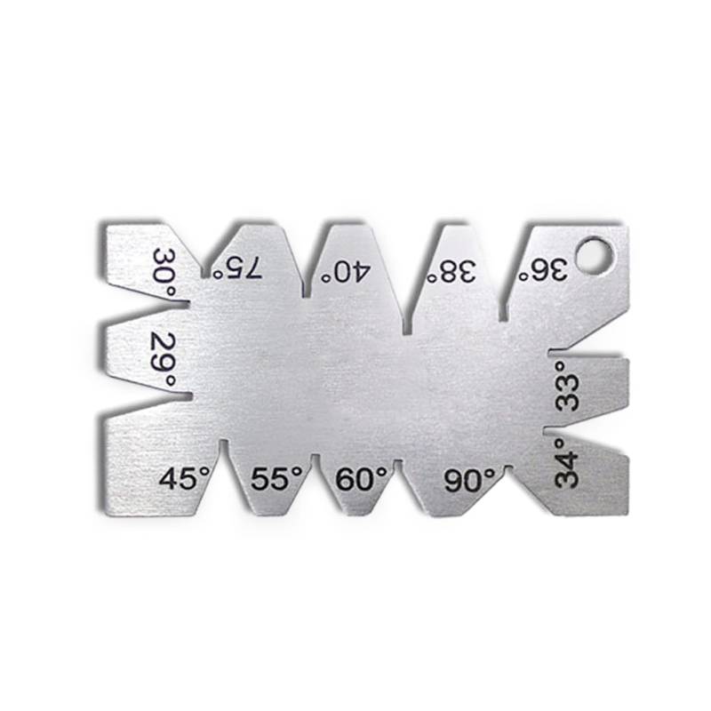 Avejjbaey Winkelmesser Metallbearbeitungsschraubengewinde Tragbare Edelstahl Schneidwinkel Gage Messinstrument von Avejjbaey
