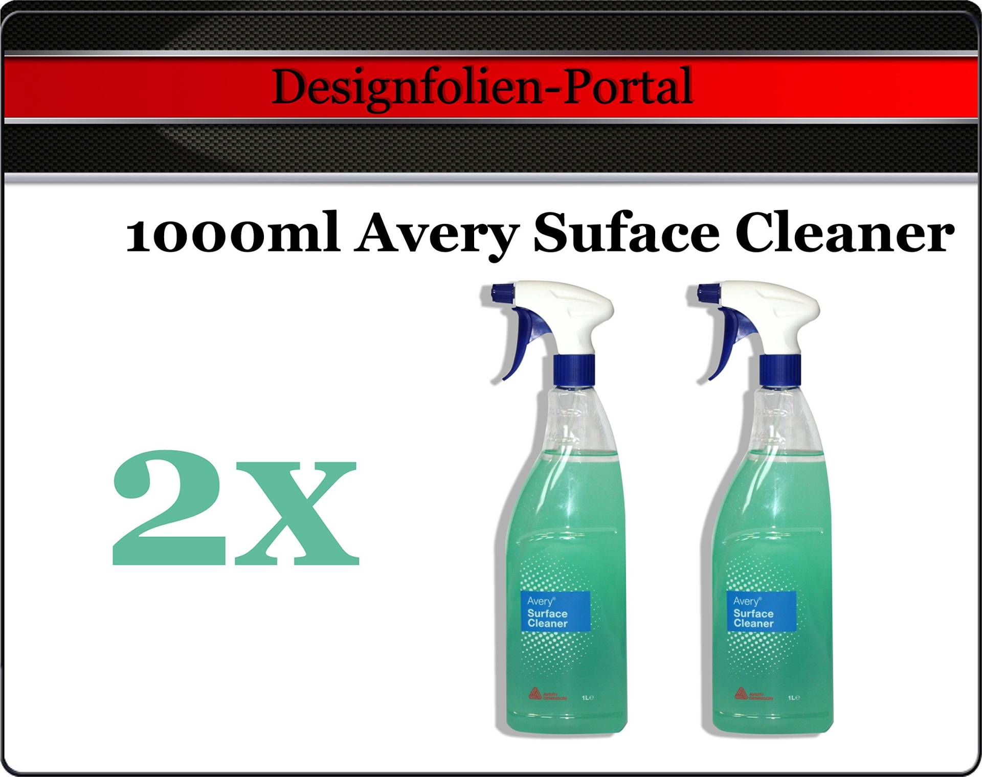 DaHici, Avery Surface Cleaner, Untergrundreiniger, Scheibenreiniger auf Alkoholbasic, Streifenfrei 1L x 2 Flaschen inkl. Sprühköpfe DaHici, Avery Surface Cleaner, Untergrundreiniger, Scheibenreiniger auf Alkoholbasic, Streifenfrei 1L x 2 Flaschen inkl. Sprühköpfe von Avery