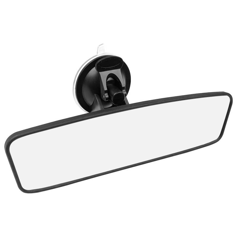 Avesteir Rückspiegel 24 x 6,5 cm, Innenspiegel Mit Weißem Flachem Glas, Weitwinkelverstellbar Mit Saugnapf, Universal für Auto, SUV, CRV, Vans, Trucks von Avesteir