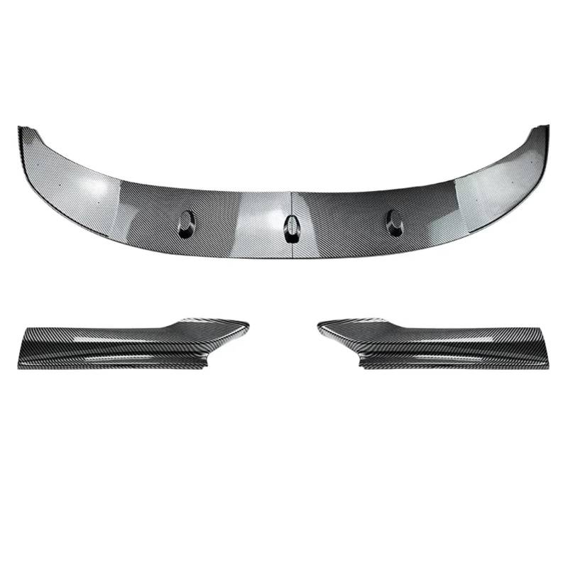 Frontspoiler Für 5 Series F10 F11 Sport 535i 528i M550d 2010-2016 Auto Front Stoßstange Lip Splitter Diffusor Körper Kit Spoiler Trim Tuning Frontspoiler Lippe(Carbon Look Set) von Avfpra
