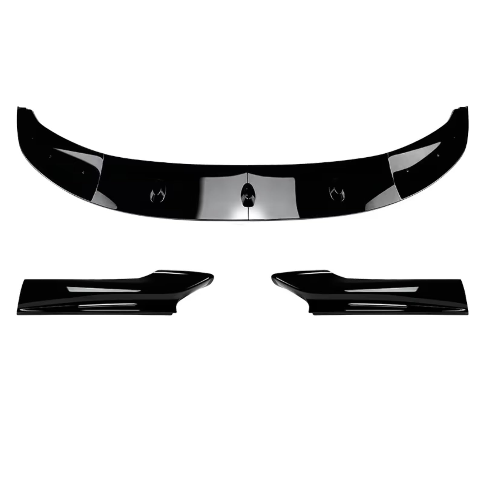 Frontspoiler Für 5 Series F10 F11 Sport 535i 528i M550d 2010-2016 Auto Front Stoßstange Lip Splitter Diffusor Körper Kit Spoiler Trim Tuning Frontspoiler Lippe(Gloss Black Set) von Avfpra