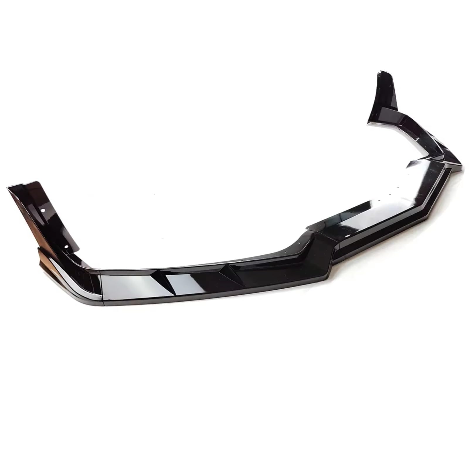 Frontspoiler Für Chevy Für Corvette C8 Für Stingray Z51 2020-2023 Frontschürze Lip Splitter Winglet Spoiler Body Kit Frontspoiler Lippe(Glossy Black) von Avfpra