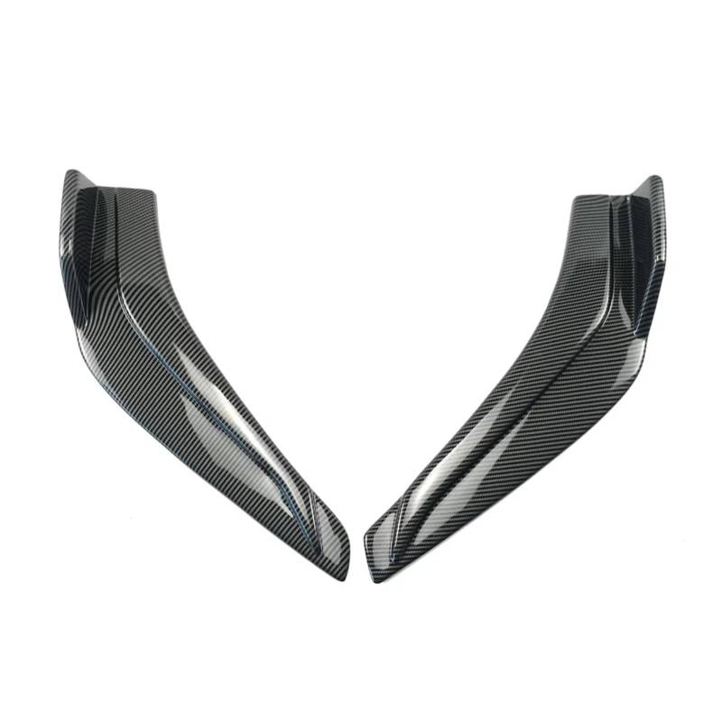 Frontspoiler Für Lexus IS300 IS350 IS500 F Sport 2021-2024 Frontstoßstange Ecke Auto Spoiler Body Kit Splitter Diffusor Protector Frontspoiler Lippe(Carbon Fiber Look) von Avfpra