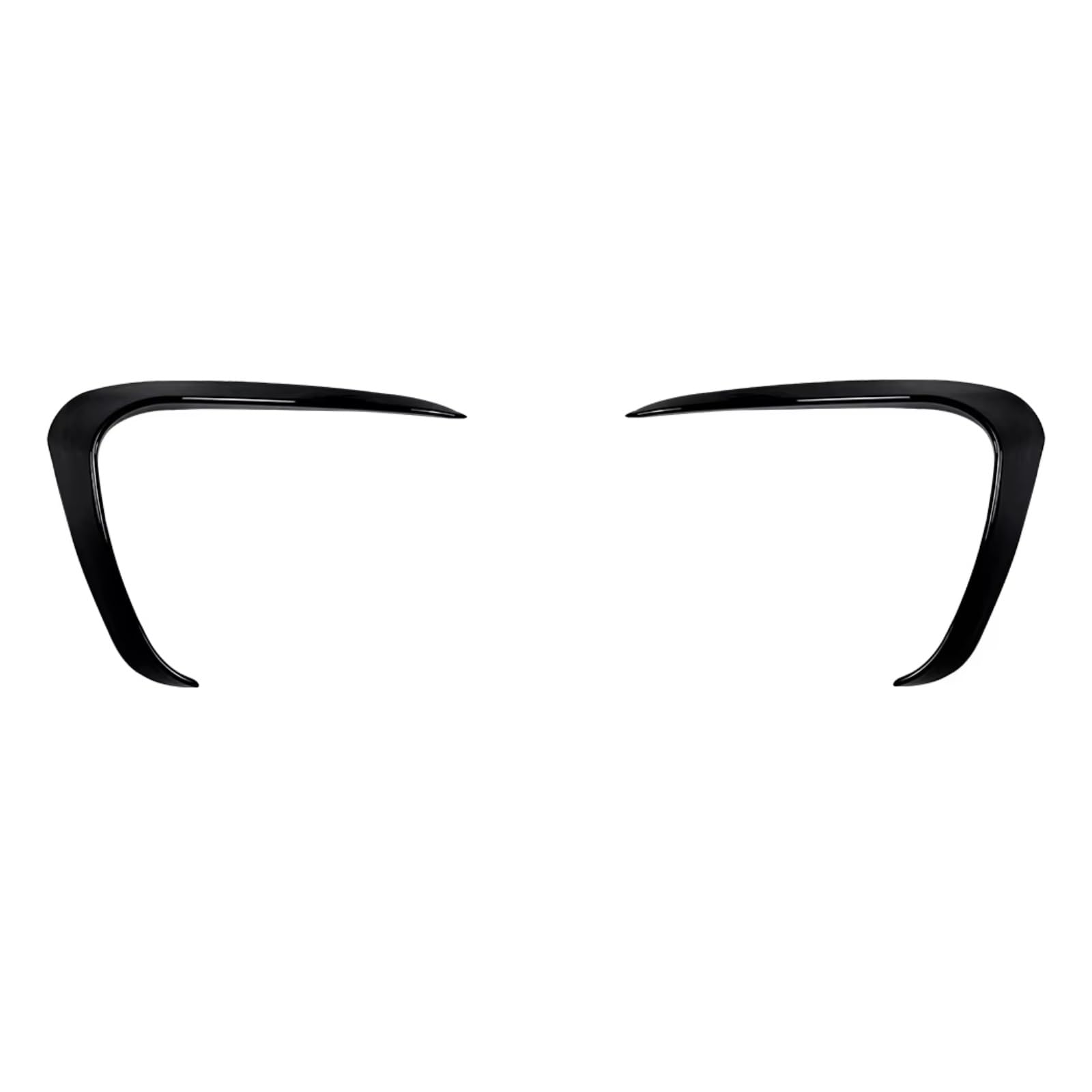 Frontspoiler Für VW UP 2011-2015 ABS Glänzend Schwarz Nebel Lampe Trim Klinge Trim Licht Auto Vorderen Stoßfänger Abdeckung Wind Messer Frontspoiler Lippe(Gloss Black) von Avfpra