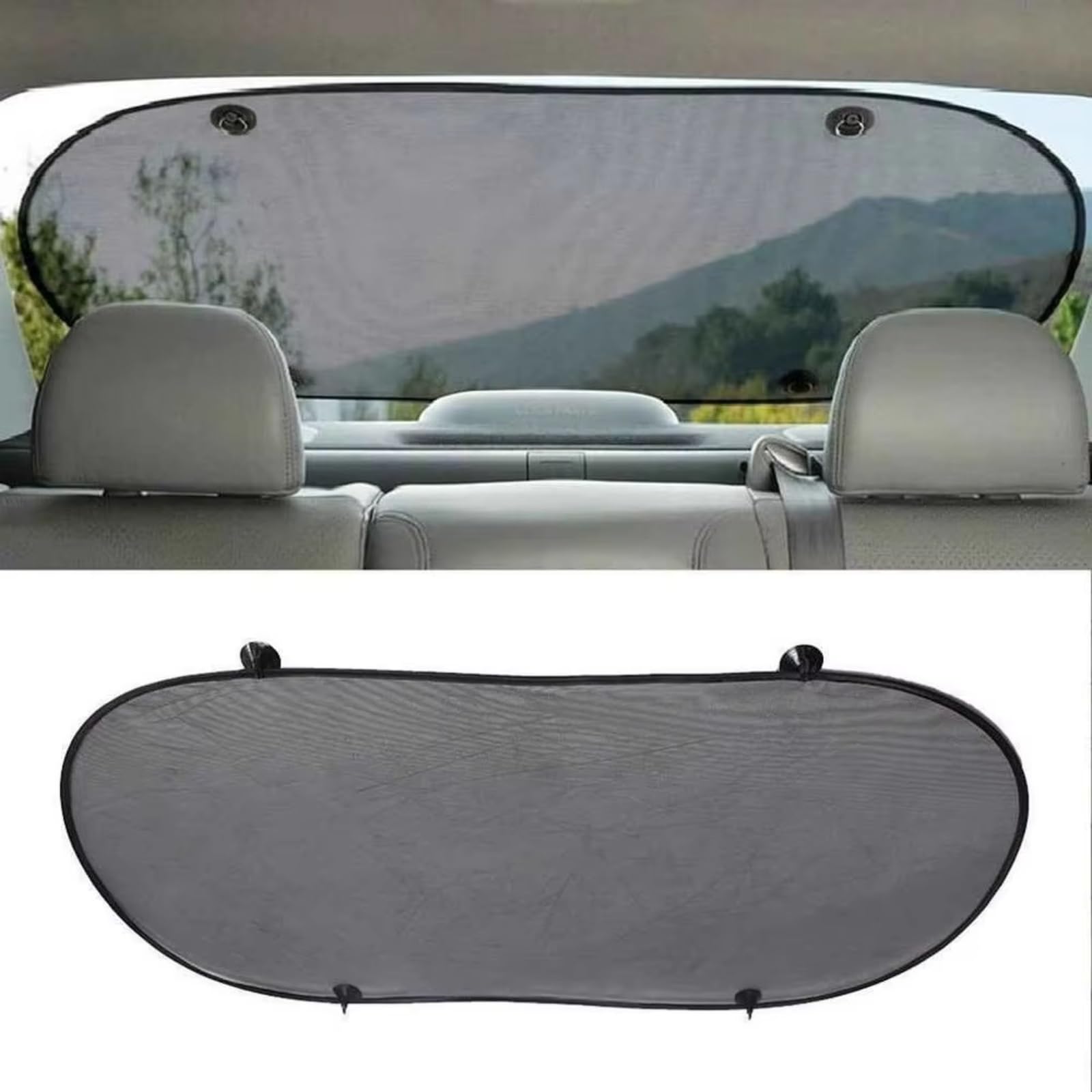 Sonnenschutz Auto 1 Stück/2 Stück Sonnenschutz Fahrzeug Schild Visier Schutz Zurück Auto Fenster Schatten Mesh Sonnenschutz Bildschirm Wärmedämmung(2pcs) von Avfpra