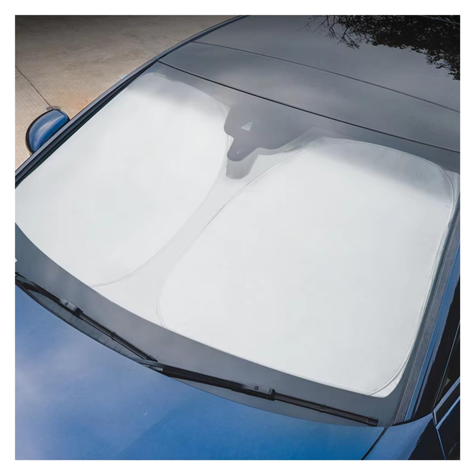 Sonnenschutz Auto Für Civic Für Typ R Fk8 Fk7 Fk2 Für Accord Für CRV Für Fit Mugen Auto Windschutzscheibe Sonnenschutz Abdeckungen Visiere Frontscheibe(70x140cm-No Logo) von Avfpra