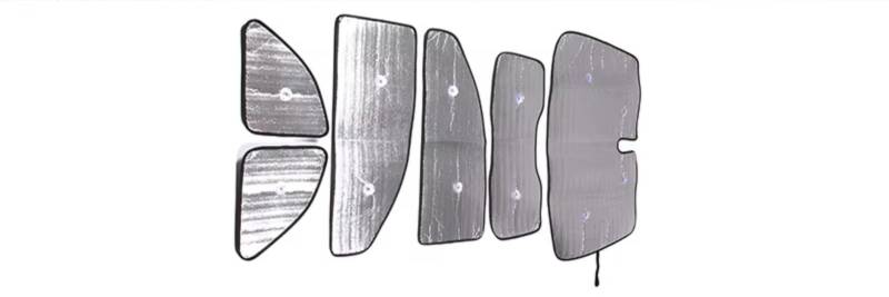Sonnenschutz Auto Für FIAT Für 500 2010-2022 Auto-Windschutzscheiben-Sonnenschutz UV-Schutzabdeckung Auto-Vorhang-Sonnenschirme(6pcs) von Avfpra