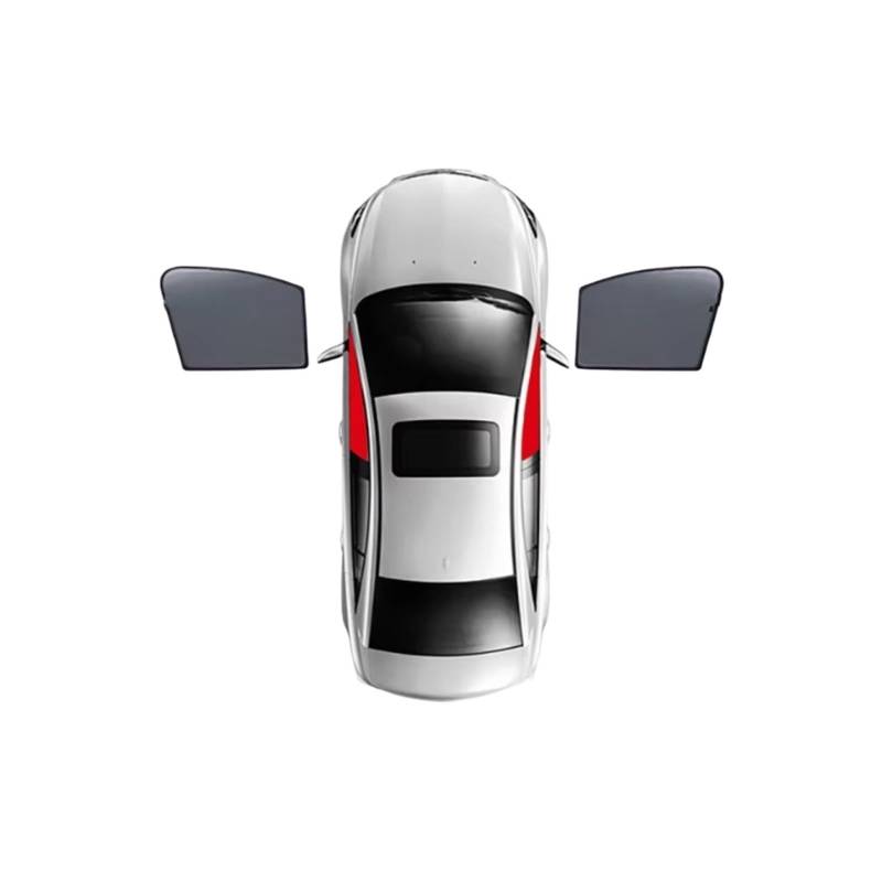 Sonnenschutz Auto Für Peugeot 2008 P24 2020-2024 Magnetischer Auto-Sonnenschutzschild Frontscheibenvorhang Hinteres Seitenfenster Sonnenschutzvisier(2PCS Front) von Avfpra