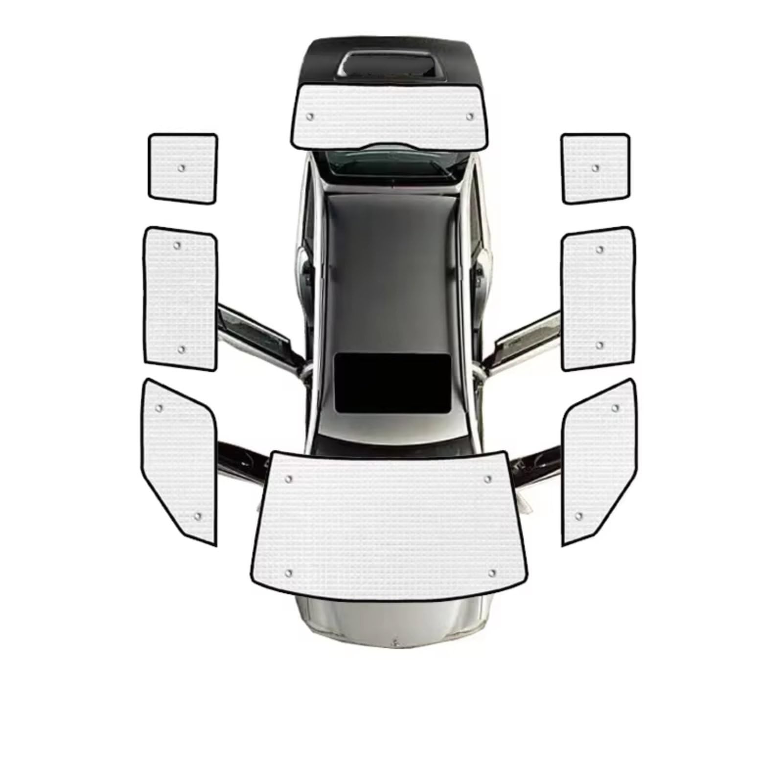 Sonnenschutz Auto Für Skoda Für Yeti 5L 2009~2017 Sonnenschutz Sonnenschutz Windschutzscheibe Visier Sonnenschutz Jalousien Abdeckung Innenraum(All Sunshades) von Avfpra