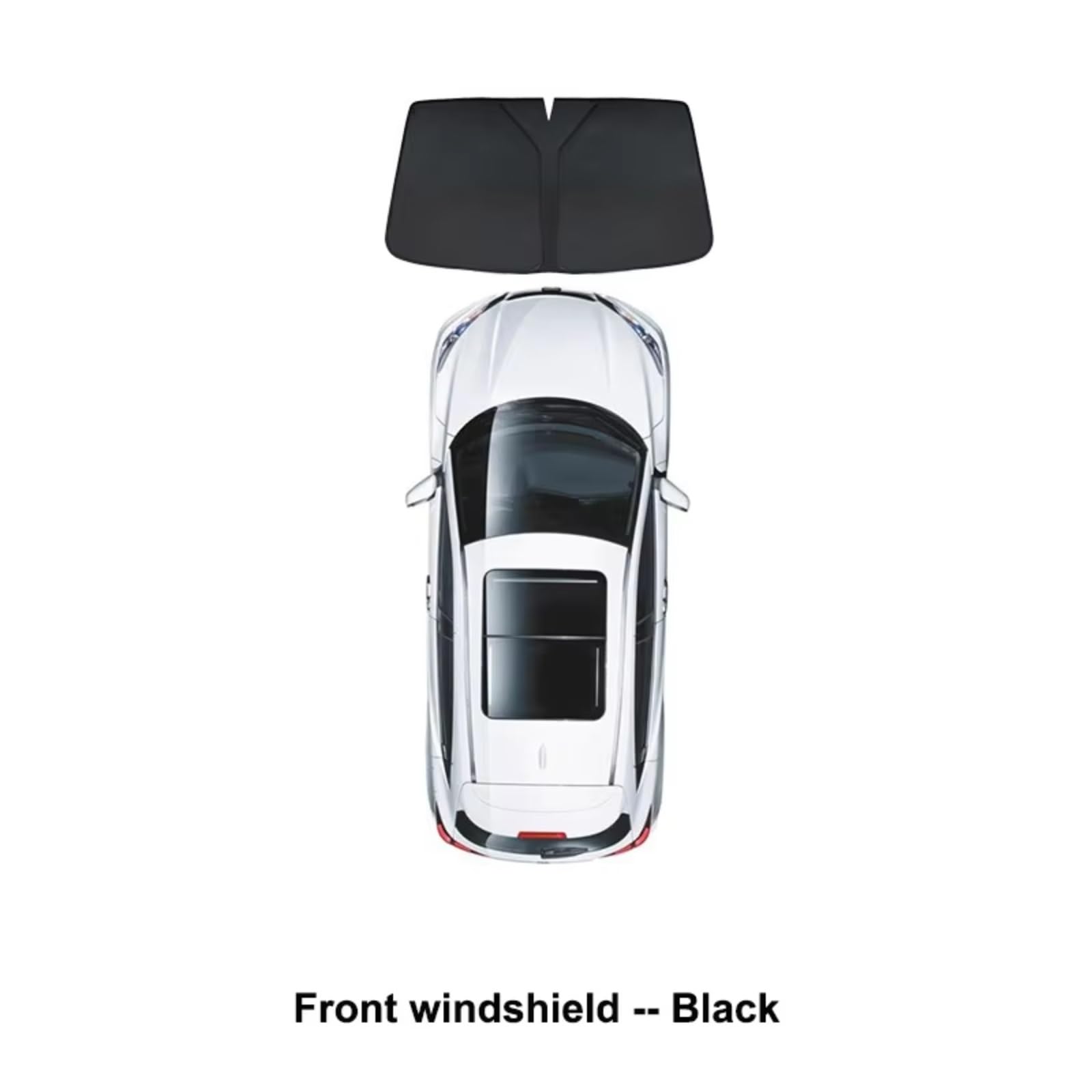 Sonnenschutz Auto Für Tesla Für Modell 3 Für Highland 2024 Y Mit Saugnäpfen Vorne Hinten Windschutzscheibe Windows Auto Seite Fenster Sonnenschirm(My Front Windshield) von Avfpra