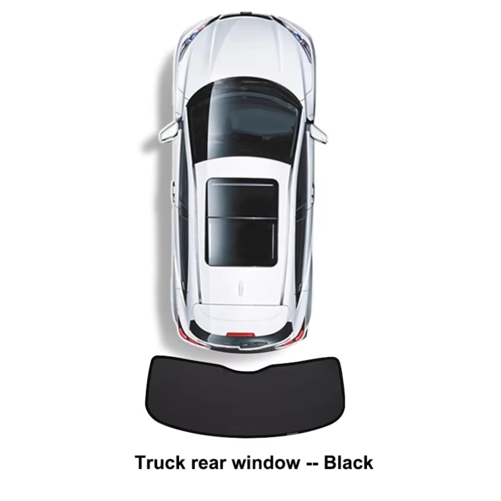 Sonnenschutz Auto Für Tesla Für Modell 3 Für Highland 2024 Y Mit Saugnäpfen Vorne Hinten Windschutzscheibe Windows Auto Seite Fenster Sonnenschirm(My Rear Windshield) von Avfpra