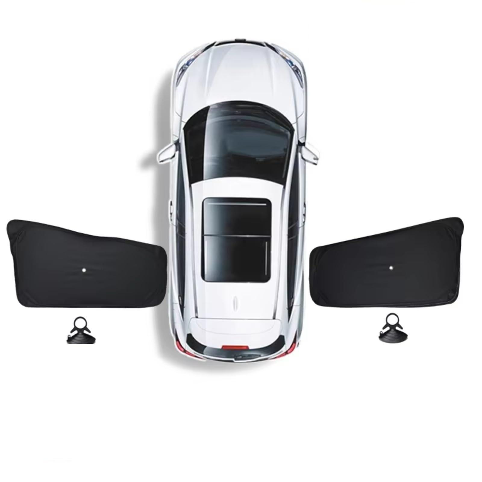 Sonnenschutz Auto Für Tesla Für Modell Y 3 2025 XS Sonnenschutz Vorne Hinten Seite Fenster Sonnenschutz Windschutzscheibe Sonnenblende(M3 Rear Side New) von Avfpra