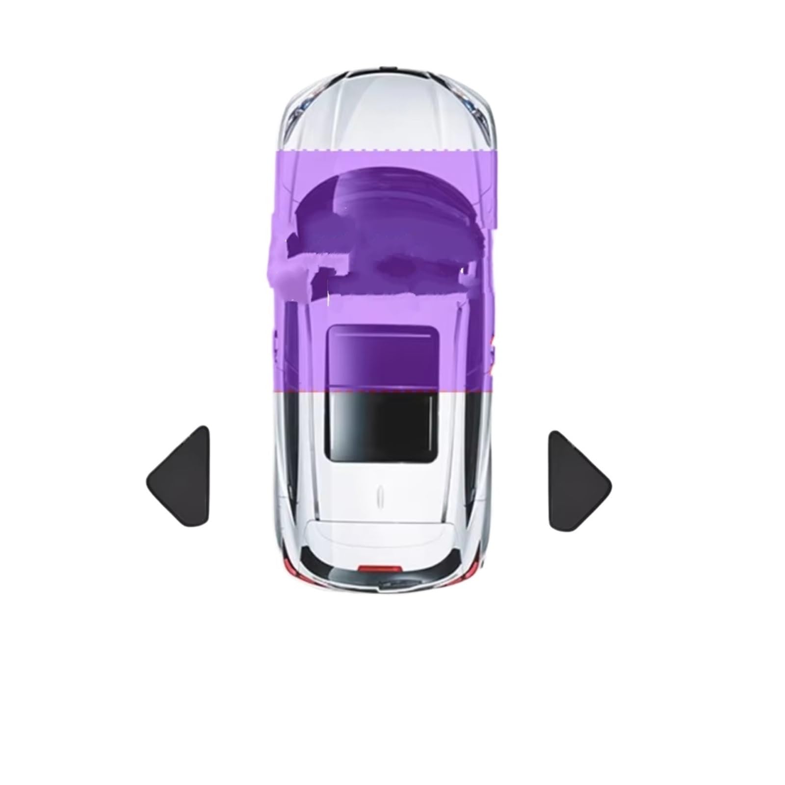 Sonnenschutz Auto Für Tesla Für Modell Y 3 2025 XS Sonnenschutz Vorne Hinten Seite Fenster Sonnenschutz Windschutzscheibe Sonnenblende(MS Old Triangle W) von Avfpra