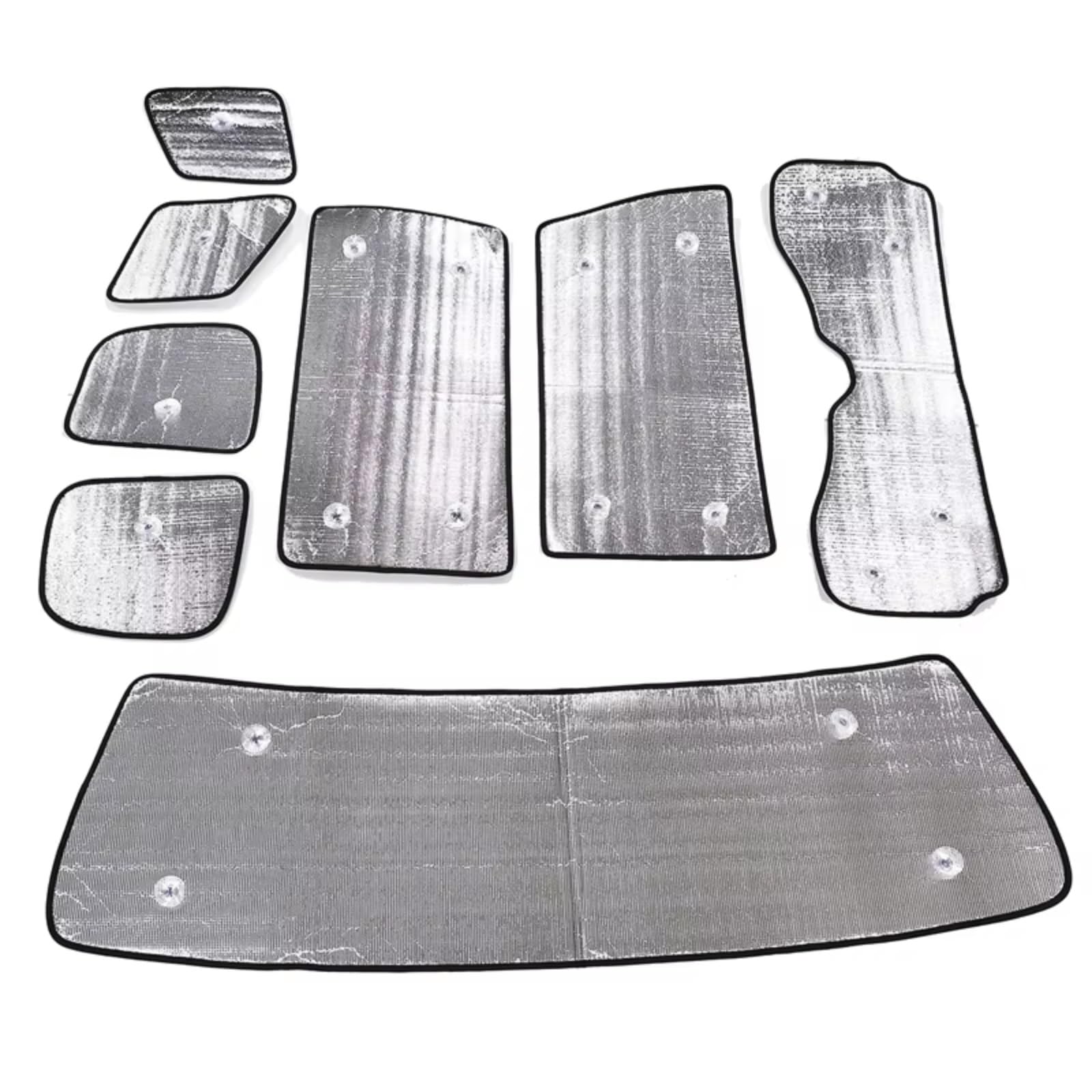 Sonnenschutz Auto Für Toyota FJ Für Cruiser 2007-2022 Auto Frontscheibe Sonnenschutz Abdeckungen Auto Sonnenschutz Innen Windschutzscheibe Schutz Zubehör(8Pcs) von Avfpra