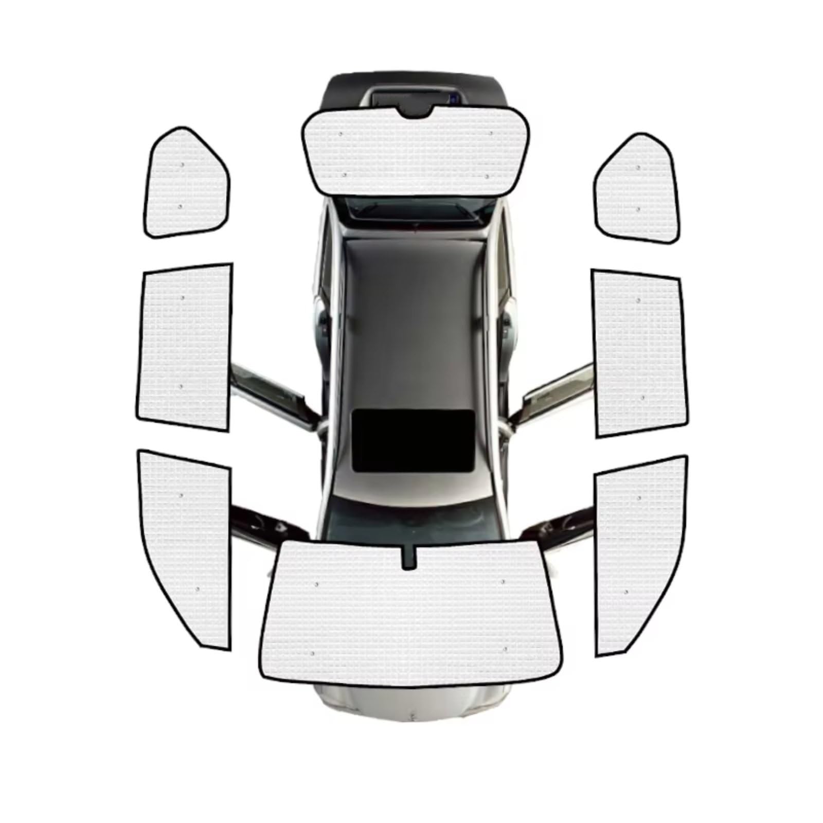 Sonnenschutz Auto Für Toyota Für Land Für Cruiser Für Prado J150 LC150 FJ150 2010~2023 Auto Sonnenschutzfensterabdeckung Auto Vollfensterbeschattung(All Sunshades) von Avfpra