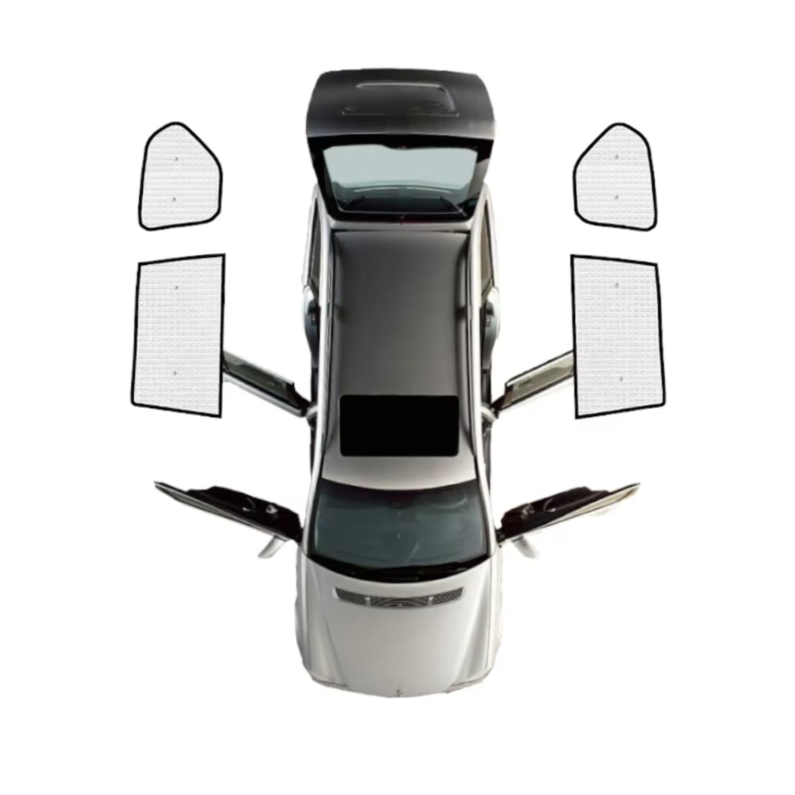Sonnenschutz Auto Für Toyota Für Land Für Cruiser Für Prado J150 LC150 FJ150 2010~2023 Auto Sonnenschutzfensterabdeckung Auto Vollfensterbeschattung(Rear Windows) von Avfpra