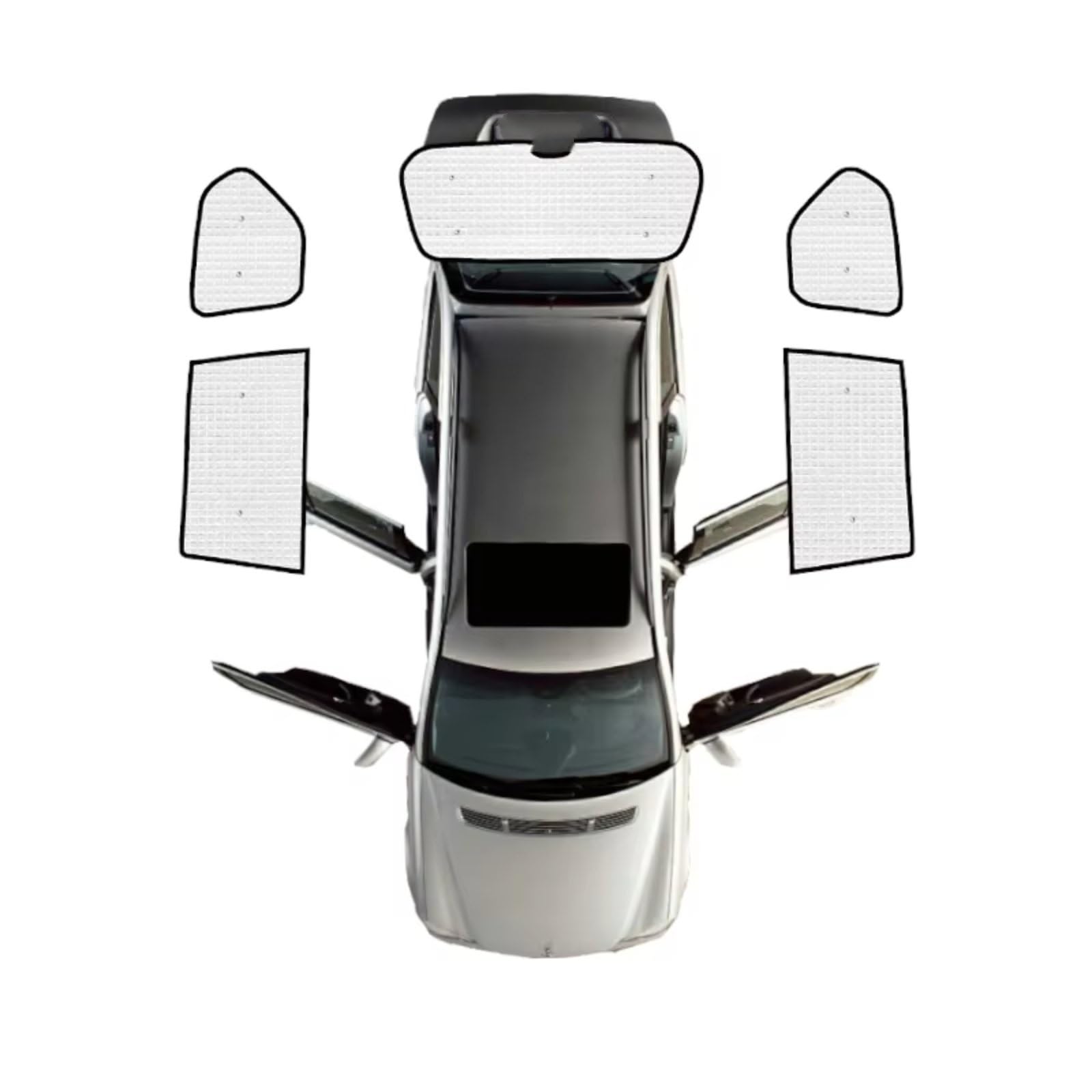 Sonnenschutz Auto Für Toyota Für Land Für Cruiser Für Prado J150 LC150 FJ150 2010~2023 Auto Sonnenschutzfensterabdeckung Auto Vollfensterbeschattung(Rear sunshades) von Avfpra