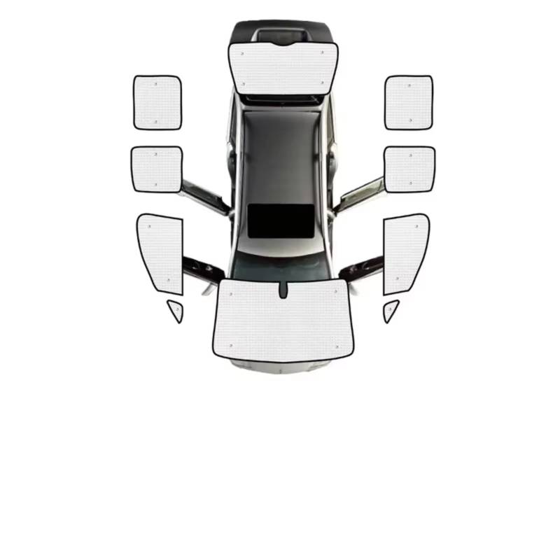 Sonnenschutz Auto Für VW Für Caddy 2K Für Maxi MK3 2004~2019 Autofenster Sonnenschutz Anti-UV-Visier Blindabdeckungen(A All Windows) von Avfpra