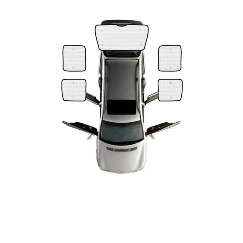 Sonnenschutz Auto Für VW Für Caddy 2K Für Maxi MK3 2004~2019 Autofenster Sonnenschutz Anti-UV-Visier Blindabdeckungen(B Rear Windows) von Avfpra