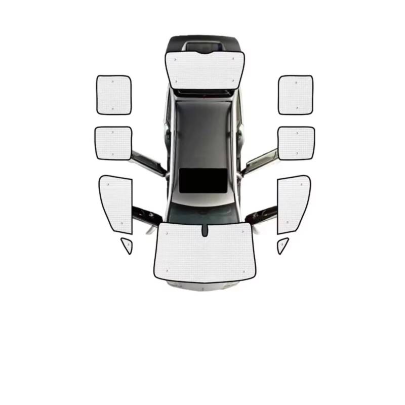 Sonnenschutz Auto Für VW Für Caddy 2K Für Maxi MK3 2004~2019 Autofenster Sonnenschutz Anti-UV-Visier Blindabdeckungen(C All Windows) von Avfpra