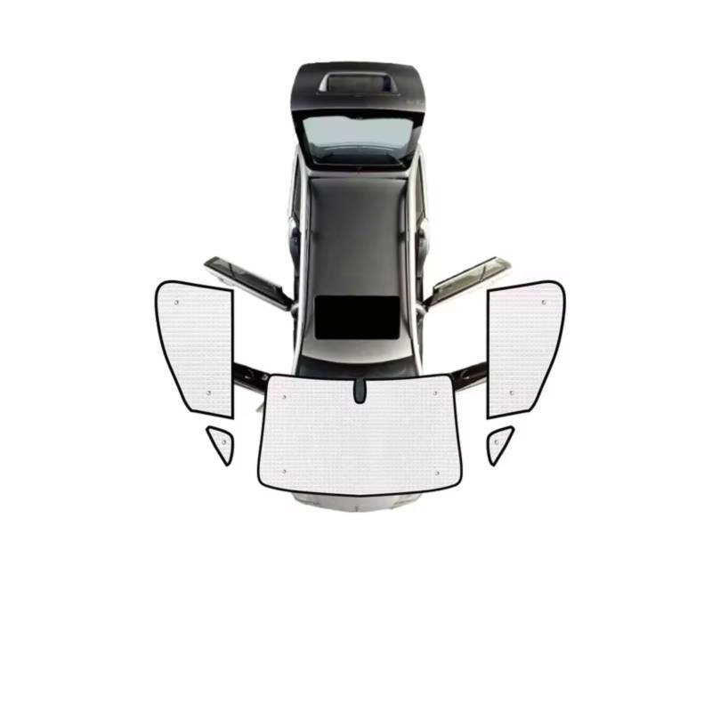 Sonnenschutz Auto Für VW Für Caddy 2K Für Maxi MK3 2004~2019 Autofenster Sonnenschutz Anti-UV-Visier Blindabdeckungen(Front Windows) von Avfpra