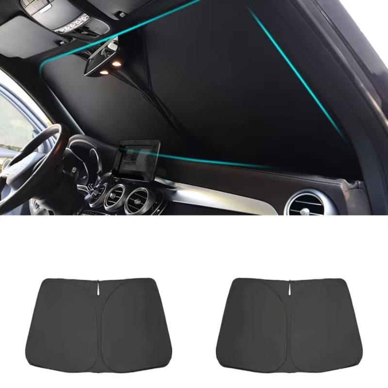 Sonnenschutz Auto Für VW Für Golf 6 Mk6 2008-2014 Magnetischer Auto-Sonnenschutzschild Frontscheibenrahmen Vorhang Sonnenschutz Die Hintere Seitenscheibe(1 Front Windshield) von Avfpra