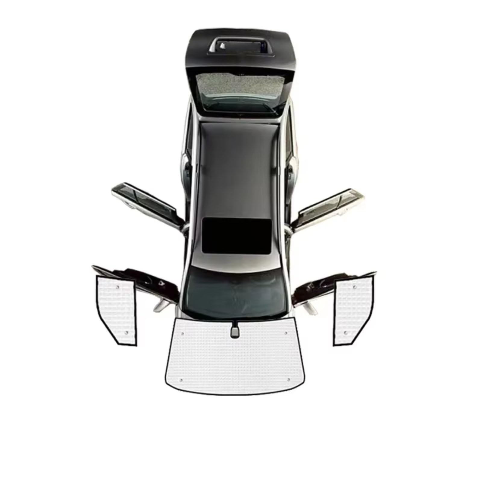 Sonnenschutz Auto Für VW Für Transporter Für Caravelle Für Multivan Für Doubleback T5 LWB 2003~2015 Auto-Sonnenschutz-Visier-Blindabdeckung(Front Windows) von Avfpra
