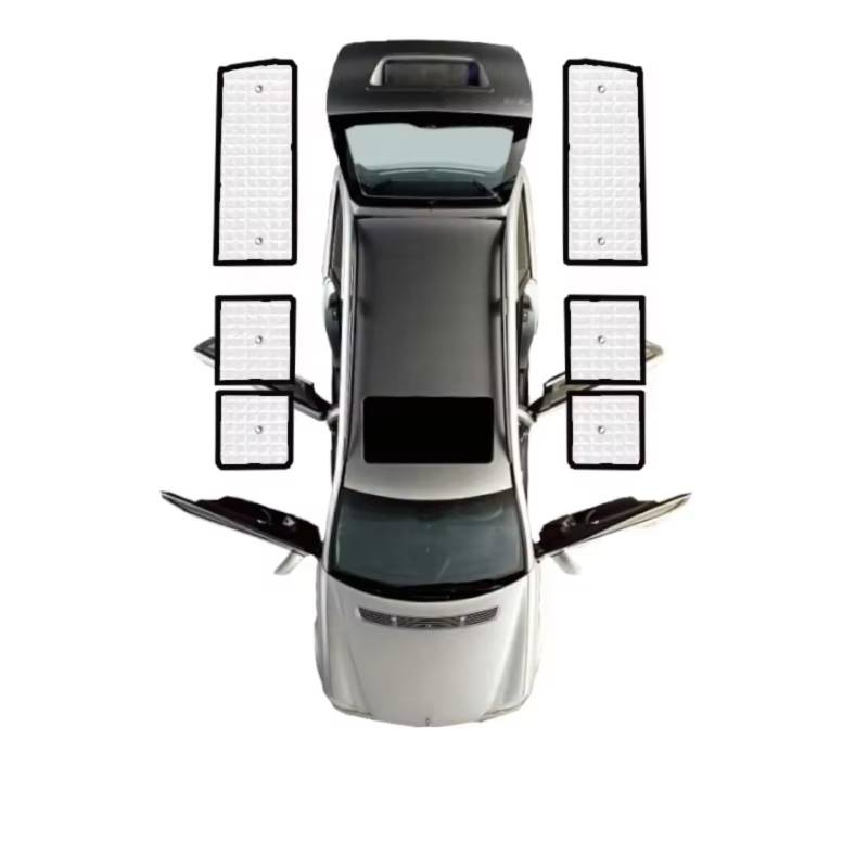 Sonnenschutz Auto Für VW Für Transporter Für Caravelle Für Multivan Für Doubleback T5 LWB 2003~2015 Auto-Sonnenschutz-Visier-Blindabdeckung(Rear Windows LWB) von Avfpra