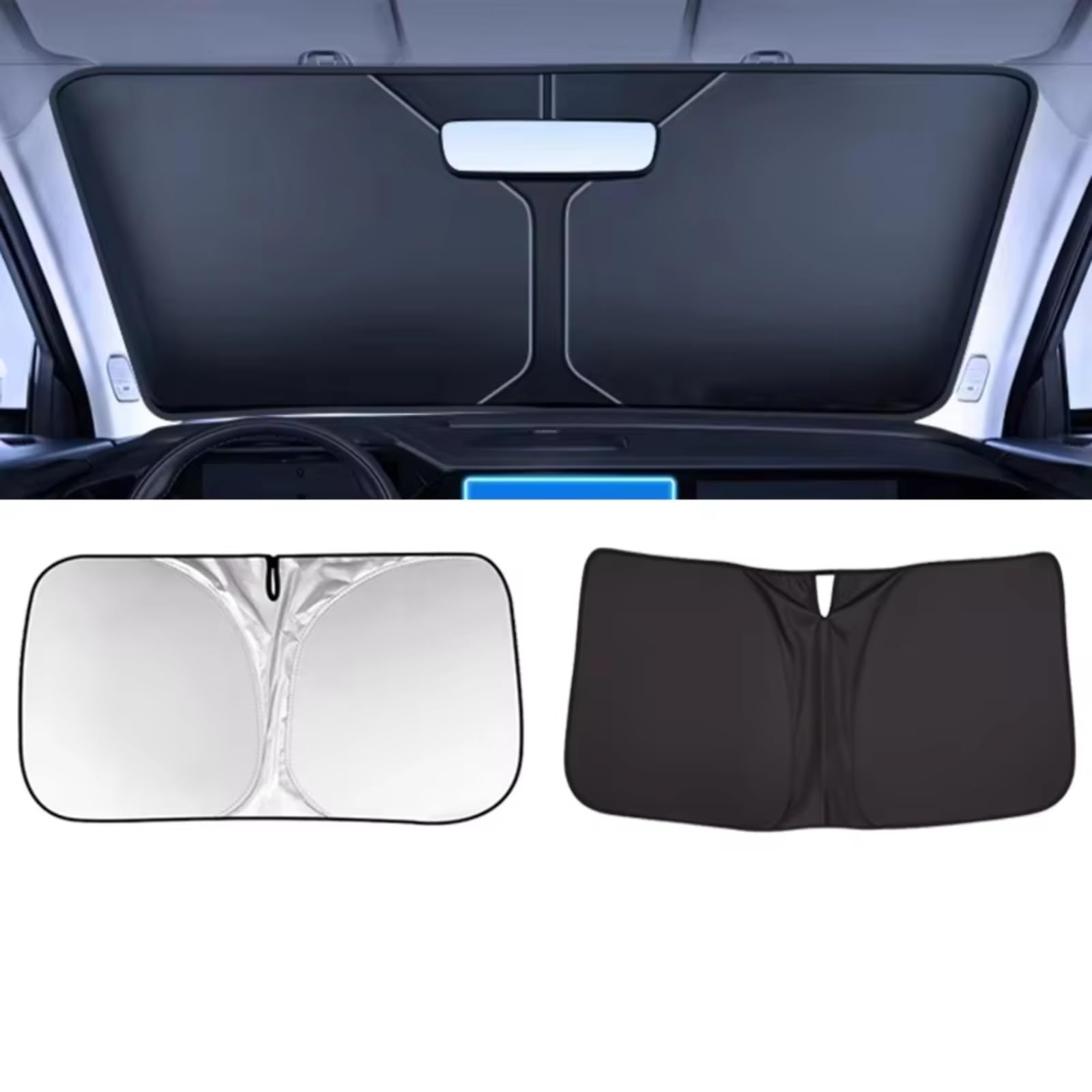 Sonnenschutz Auto Für XPeng G6 2023 2024 2025 Fenster Magnetische Visier Sonnenschutz Privatsphäre Vorhang Auto Mesh Sonnenschirm(1pcs Front) von Avfpra