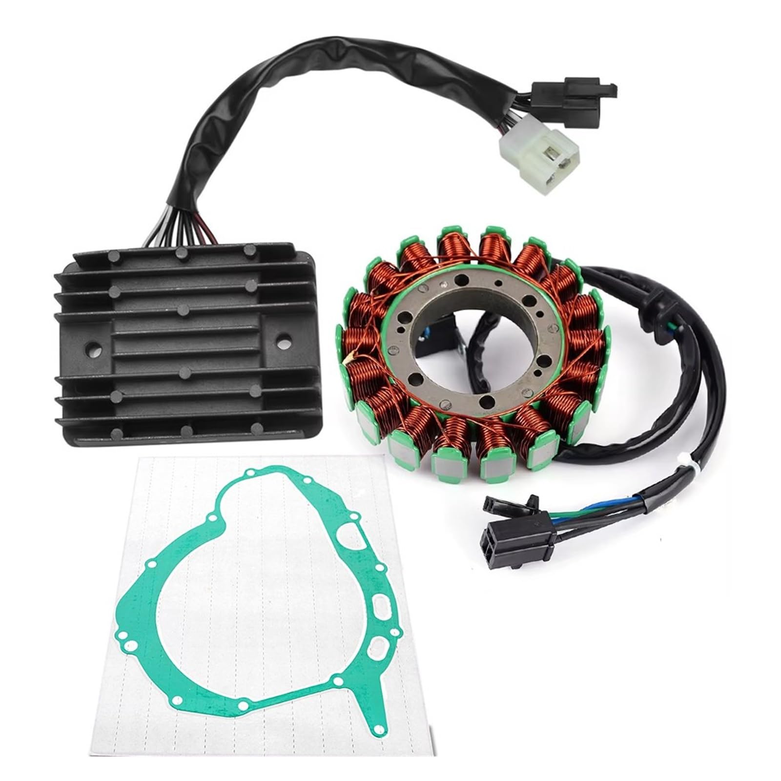 Zündung Stator Magneto Für Suzuki DL1000 DL 1000 Für V-Strom 10000 2002-2007 2008 2009 2010 2021 2012 Mit Dichtung Regler Gleichrichter Stator Spule Stator Spule(B) von Avfpra