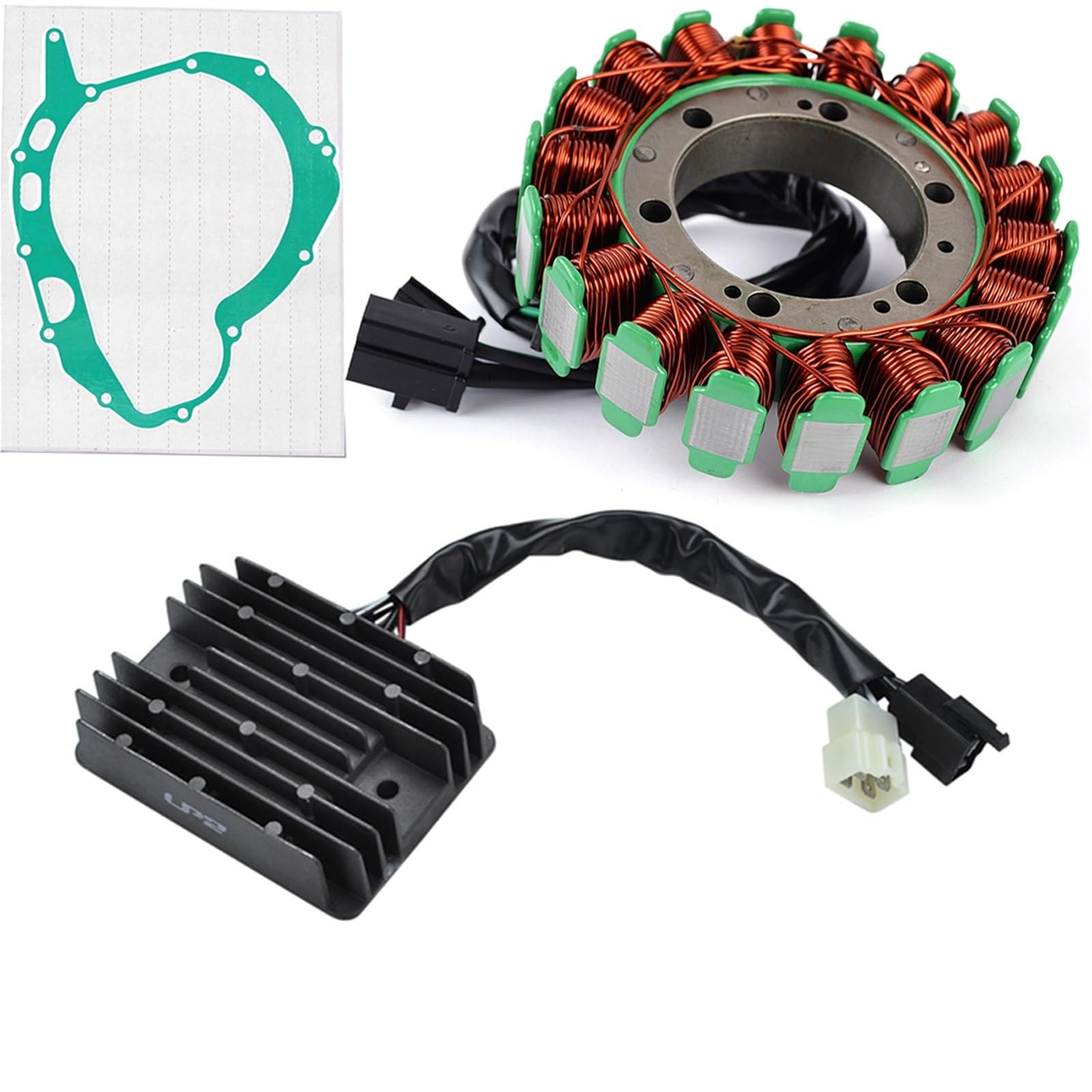 Zündung Stator Magneto Für Suzuki DL1000 Für V-Strom 2003-2011 Mit Dichtung DL-1000 Motor Stator Spule + Spannungsreglergleichrichter Stator Spule(A) von Avfpra