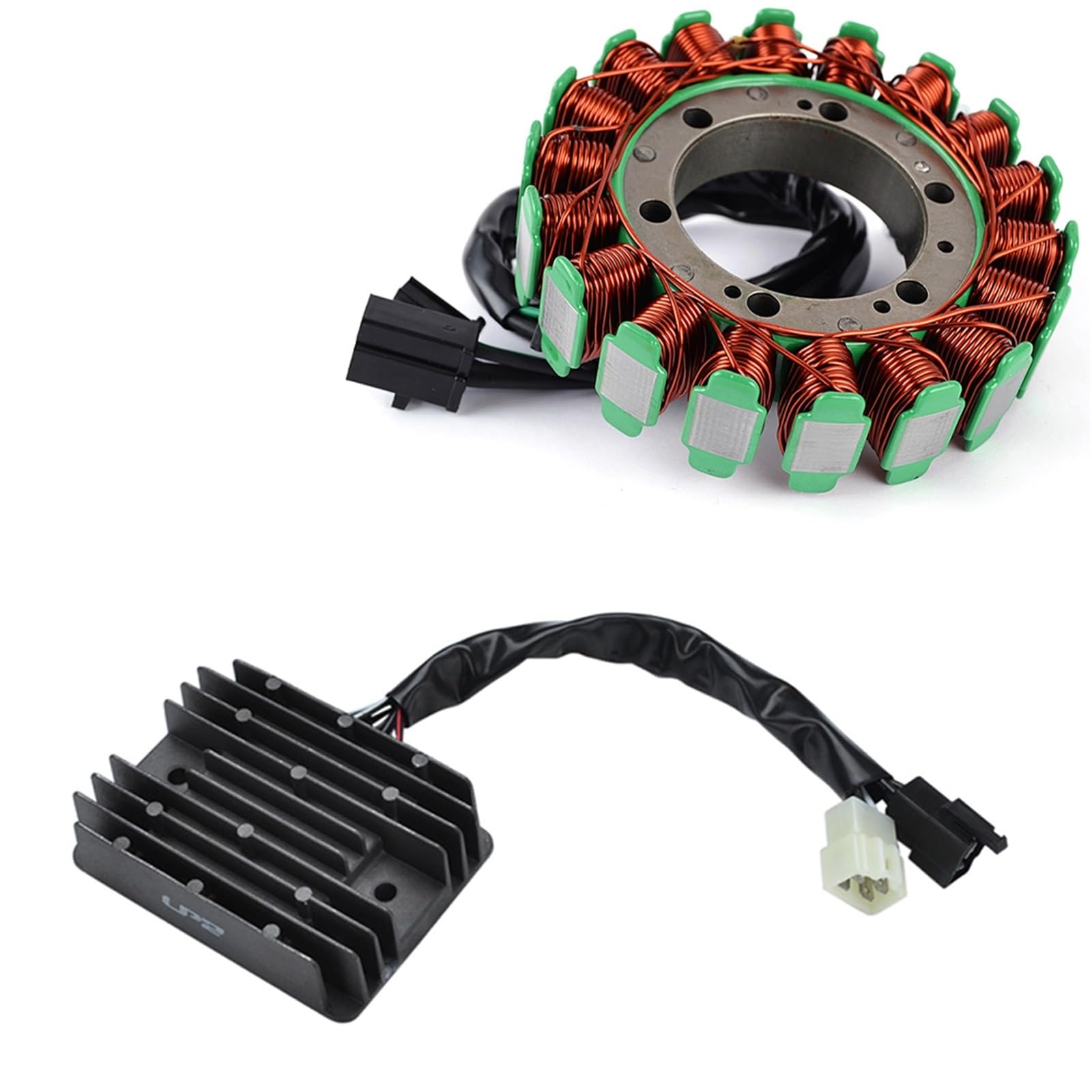 Zündung Stator Magneto Für Suzuki DL1000 Für V-Strom 2003-2011 Mit Dichtung DL-1000 Motor Stator Spule + Spannungsreglergleichrichter Stator Spule(B) von Avfpra