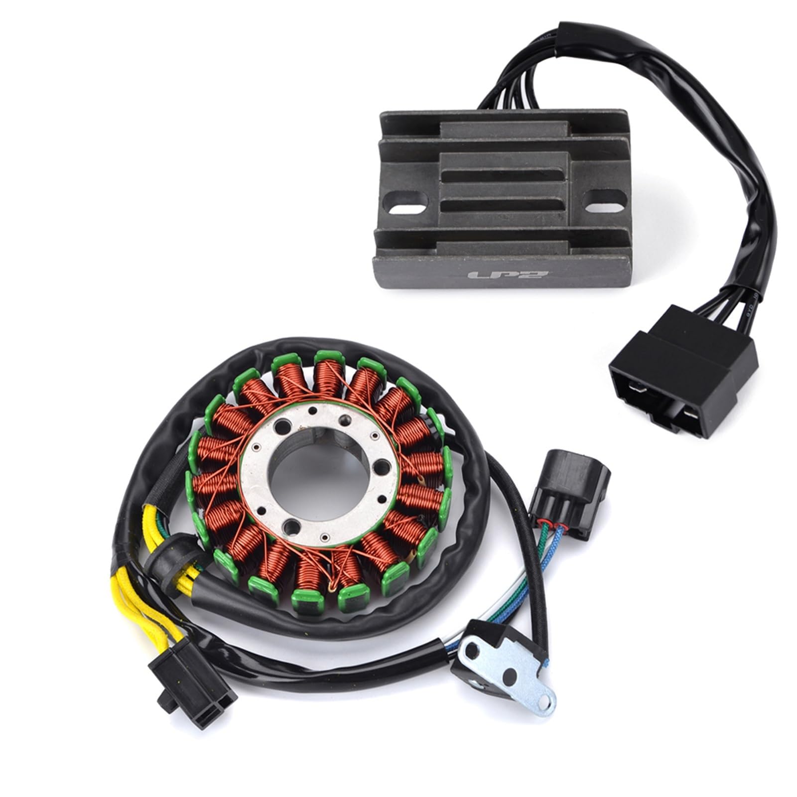 Zündung Stator Magneto Für Suzuki DR250 DRZ250 DR-Z250 1998-2007 2009 Mit Dichtung Motor Stator Spule + Spannungsreglergleichrichter Stator Spule(B) von Avfpra