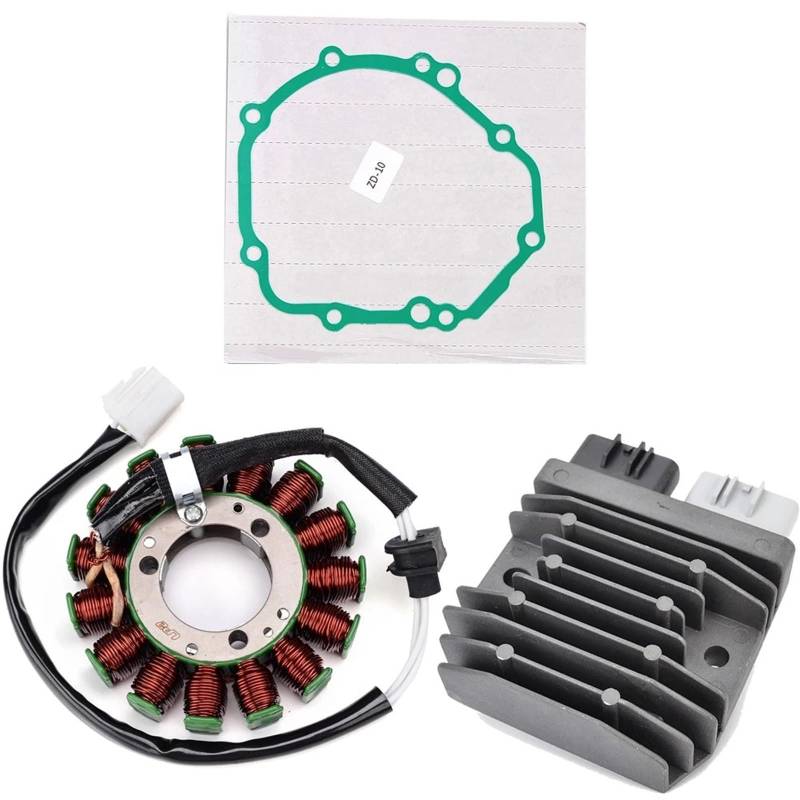 Zündung Stator Magneto Für Suzuki Für GSXS1000 Für GSX-S1000 Für Katana 1000 Mit Dichtung Motor Stator Spule + Spannungsreglergleichrichter Stator Spule(A) von Avfpra