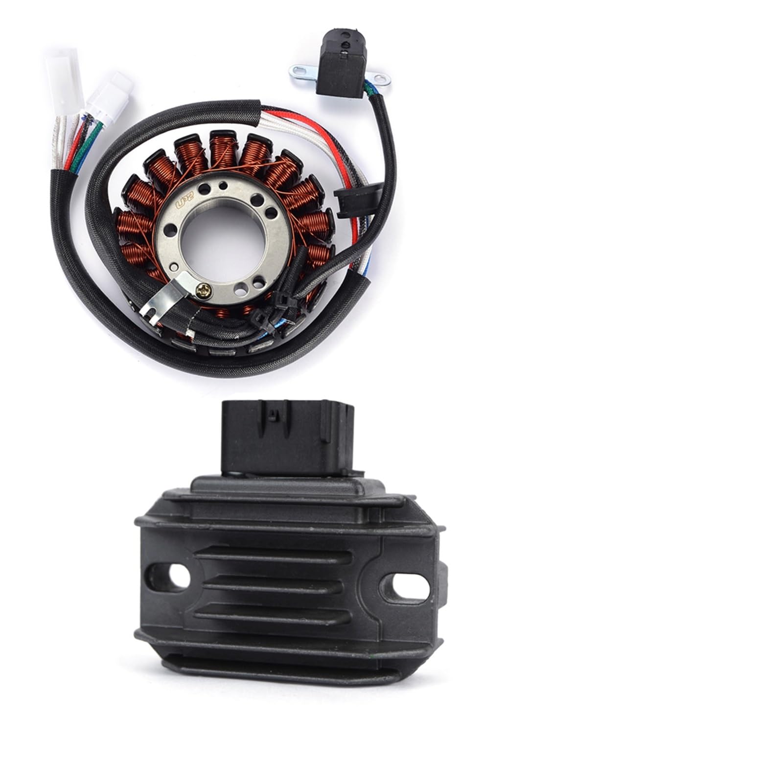 Zündung Stator Magneto Für Suzuki Für LTZ400 Für Quadsport Z 400 2003-2006 2007 Mit Dichtung Motor Stator Spule + Spannungsreglergleichrichter Stator Spule(B) von Avfpra
