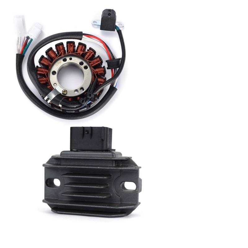 Zündung Stator Magneto Für Suzuki Für LTZ400 Für Quadsport Z 400 2003-2006 2007 Mit Dichtung Motor Stator Spule + Spannungsreglergleichrichter Stator Spule(B) von Avfpra